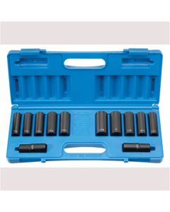 GRE1500DW image(0) - Grey Pneumatic 1/2" Drive 12 Piece Extra-Thin Wall Set