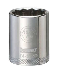 DWTDWMT74572OSP image(0) - DEWALT 001Pc 12Dr Socket-12Pt-15/16
