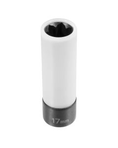 GRE2017MF image(0) - Grey Pneumatic 1/2" Drive x 17mm Mercedes Wheel Lug Socket