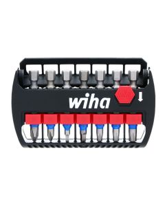 Wiha Tools TerminatorBlue Impact 7-Piece Bit Buddy 2" alloy steel bits.