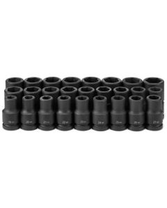 GRE9026MD image(0) - Grey Pneumatic 1" Drive 26 Piece Deep Metric Set 19mm to 44mm