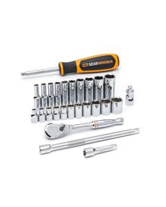 KDT80312DD image(0) - GearWrench 26 Piece 1/4 Inch Drive 6 Point Standard SAE Mechanics Tool Set