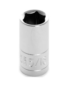 WLMW36010 image(0) - Wilmar Corp. / Performance Tool 1/4" Drive 5/16" 6pt Socket
