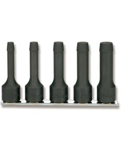 KKNRS4129-5-L75 image(0) - Ko-ken USA RS4129/5-L75 1/2 Sq. Dr. Bolt Twister set  8mm-16mm  150mm  5 pieces