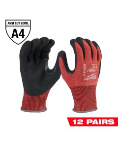 MLW48-22-8945B image(0) - Milwaukee Tool 12 Pair Cut Level 4 Coated Nitrile Dipped Gloves - S
