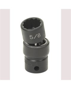 GRE1120U image(0) - Grey Pneumatic 3/8" Drive x 5/8"  Standard Universal- 12 Point Socket - Black