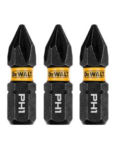 DWTDWAF1PH1IR3 image(0) - DEWALT 1In Phillips #1 Flextorq 3Pk