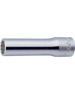KKN4305M-24 image(0) - Ko-ken USA 4305M-24 1/2 Square Drive Socket 24 mm 12 Point Length 77 mm