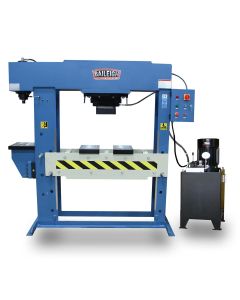 BLI1019291 image(0) - Baileigh HSP-200M-C - 220V 3 Phase 200/20 Ton Hydraulic H-Frame Press, 13.5" Stroke