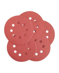 DWTDW4304 image(0) - DEWALT 5-Inch 8 Hole 150 Grit Hook And Loop Random Orbit Sandpaper (5-Pack) , Beige