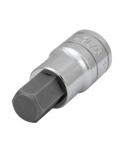 WLMW32882 image(0) - Wilmar Corp. / Performance Tool 1/2" Drive 9/16" Hex Bit Socket