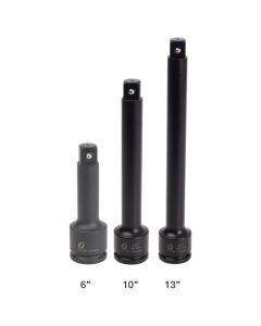 SUN4330 image(0) - SUNEX 3/4" Dr Impact Extension Set - 3 PC.