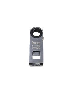 KTIXD2CW9MM image(0) - K Tool International Ratcheting Crowfoot Wrench 9mm 3/8 Inch Drive
