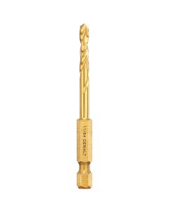 DWTDD5111 image(0) - DEWALT Impact Ready Titanium Nitride Coated Drill Bit, 11/64"
