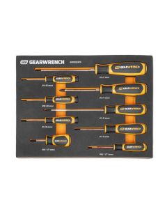 KDTGWMSSCRPH image(0) - GEARWRENCH 9 Piece Phillips&reg; Dual Material Screwdriver Set in Foam Storage Tray