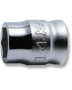 KKN4400MZ-14 image(0) - Ko-ken USA 4400MZ-14 1/2 Square Drive Socket 14 mm 6 Point Length 28 mm Z-series