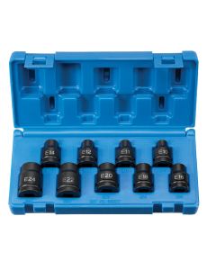 GRE1319ET image(0) - Grey Pneumatic 1/2" Drive 9 Piece External Star Impact Socket Set