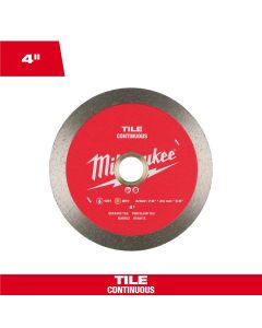 MLW49-93-9502 image(0) - Milwaukee Tool 4 inch Continuous Tile Diamond Blade