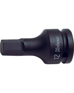 KKN14012M-60-6 image(0) - Ko-ken USA 14012M.60-6 1/2 Sq. Dr. Bit Socket 6mm Hex Length 60mm