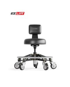 VYPRSM-B-B-EZ image(0) - Vyper Industrial 400 lb Capacity Robust Steel Max Ez-Lift Shop Chair - Black/Black