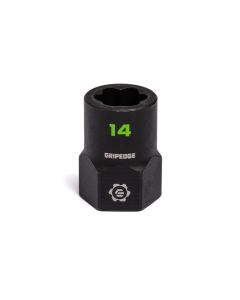 GETXBM14 image(0) - Grip Edge Tools 14mm 3/8" Dr RPT Socket Extractor with FORS (Standard Length)