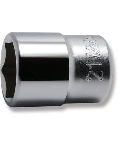 KKN4400M-21 image(0) - Ko-ken USA 4400M-21 1/2 Square Drive Socket 21 mm 6 Point Length 38 mm