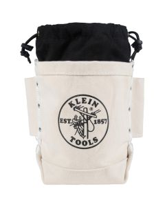 KLE5416TSR image(0) - Klein Tools Tool Bag, Bolt Bag with Drain Holes, No. 4 Canvas, 5 x 9 x 10-Inch