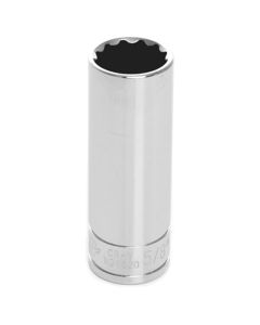 WLMW38620 image(0) - Wilmar Corp. / Performance Tool 3/8" Drive 5/8" 12pt Deep Socket