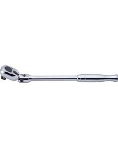 KKN4774PB image(0) - Ko-ken USA 4774PB 1/2 Square Drive Ratchet Handle 24 teeth Flexible Head Length 330 mm Push Button Polished Handle
