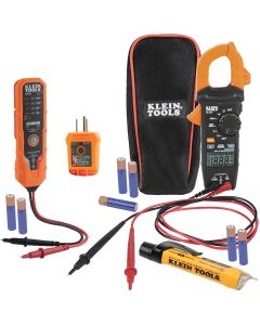 Klein Tools Digital Clamp Meter, Non-Contact Voltage Tester Electrical Test Set