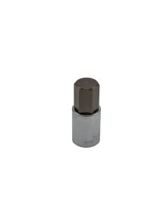 VIMHMS-21MM image(0) - VIM Tools 21 mm Hex Bit, Satin Chrome 1/2 Inch Square Drive Bit Holder