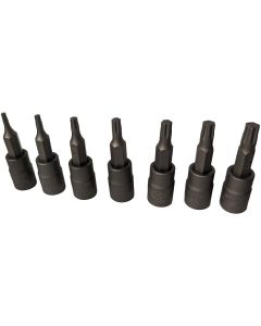 OTC5900-TP8-TP30 image(0) - OTC TORX PLUS Socket Set, 7 pcs. INCLUDES TP8, TP10, TP15, TP20, TP25, TP27, TP30