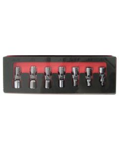 AST7407 image(1) - Astro Pneumatic 7pc Flex Socket Set-6 Point SAE