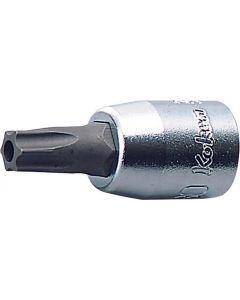 KKN2025-28-T30H image(0) - Ko-ken USA 2025.28-T30H 1/4 Square Drive Tamper-Resistant TORX T30H Bit Socket - Length 28 mm