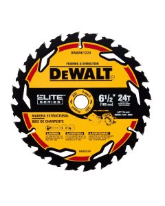 DWTDWAW61224 image(0) - DEWALT ELITE SERIES 7-1/4" Circular Saw Blade (24 Tooth)