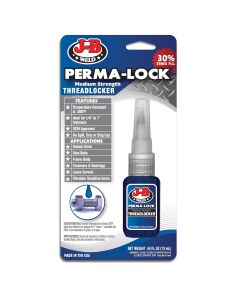 JBW24213 image(1) - J B Weld J-B Weld 24213 Perma-Lock Medium Strength Threadlocker - Blue - 13 ml.