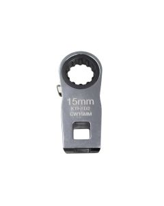 KTIXD2CW15MM image(0) - K Tool International Ratcheting Crowfoot Wrench 15mm 3/8 Inch Drive