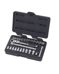 KDT891427 image(0) - GEARWRENCH 27 Piece 1/4 Inch Drive Pass-Thru 6 Point Standard SAE/Metric Mechanics Tool Set