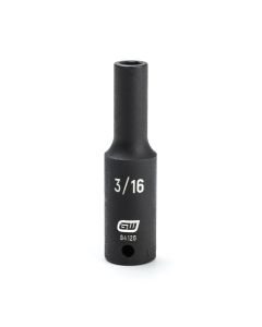 KDT84126 image(0) - GEARWRENCH 1/4 Inch Drive 6 Point Deep Impact SAE Socket 3/16 Inch
