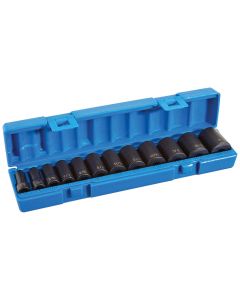 GRE1213SD image(0) - Grey Pneumatic 3/8" Drive 12 Piece Semi-Deep Standard Set