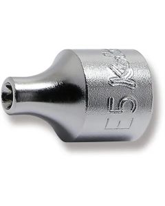 KKN3425-E5 image(0) - Ko-ken USA 3425-E5 3/8 Square Drive TORX E5 Socket - Length 26 mm