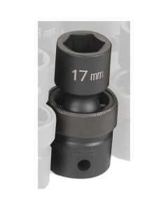 GRE2017UM image(0) - Grey Pneumatic 1/2" Drive x 17mm Standard Universal Socket