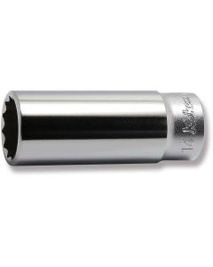 KKN2305M-14 image(0) - Ko-ken USA 2305M-14 1/4 Square Drive Socket 14 mm 12 Point Length 50 mm