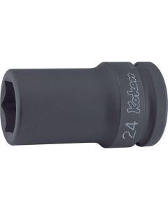 KKN16301X-19 image(0) - Ko-ken USA 16301X-19 3/4 Sq. Dr. Socket 19mm 6 point Length 75mm Thin walled