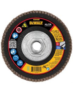 DWTDWA8281H image(0) - DEWALT 60G T29 Xp Ceramic Flap Disc, 4-1/2" X 5/8"