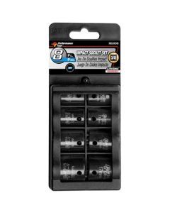 WLMM589DB image(0) - Wilmar Corp. / Performance Tool 8 Piece 3/8" Drive Metric Impact Socket Set