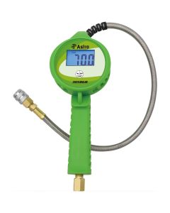 AST3018GR image(1) - Astro Pneumatic Digital Tire Inflator w/ Stainless Steel Hose & Push-Lock Coupler Chuck - Green