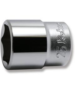 KKN4400M-25 image(0) - Ko-ken USA 4400M-25 1/2 Square Drive Socket 25 mm 6 Point Length 42 mm