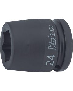 KKN16400A-2-3-8 image(0) - Ko-ken USA 16400A-2.3/8 3/4 Sq. Dr. Socket 2.3/8 6 point Length 65mm