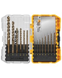 DWTDWA1240 image(0) - DEWALT Industrial Cobalt Alloy Steel Set with ToughCase+ System, 14-Piece